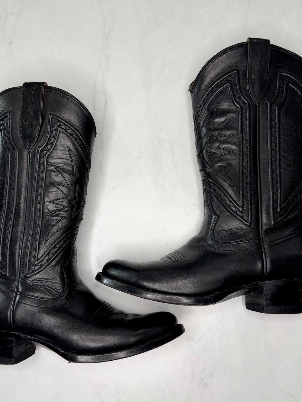 Frye Womens Black Rosaline Western Boots